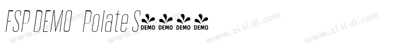 FSP DEMO   Polate S字体转换